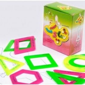 خطکش اشکال هندسی با محیط و مساحت تکی