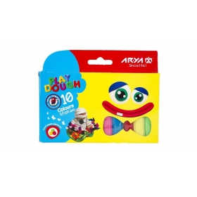 خمیر بازی 10 رنگ مقوایی آریا