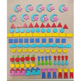 الگو و ترکیب‌های ریاضی مگنتی چوبی